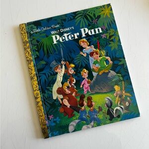 2007 Little Golden Book Disney's Peter Pan Adventure Book
